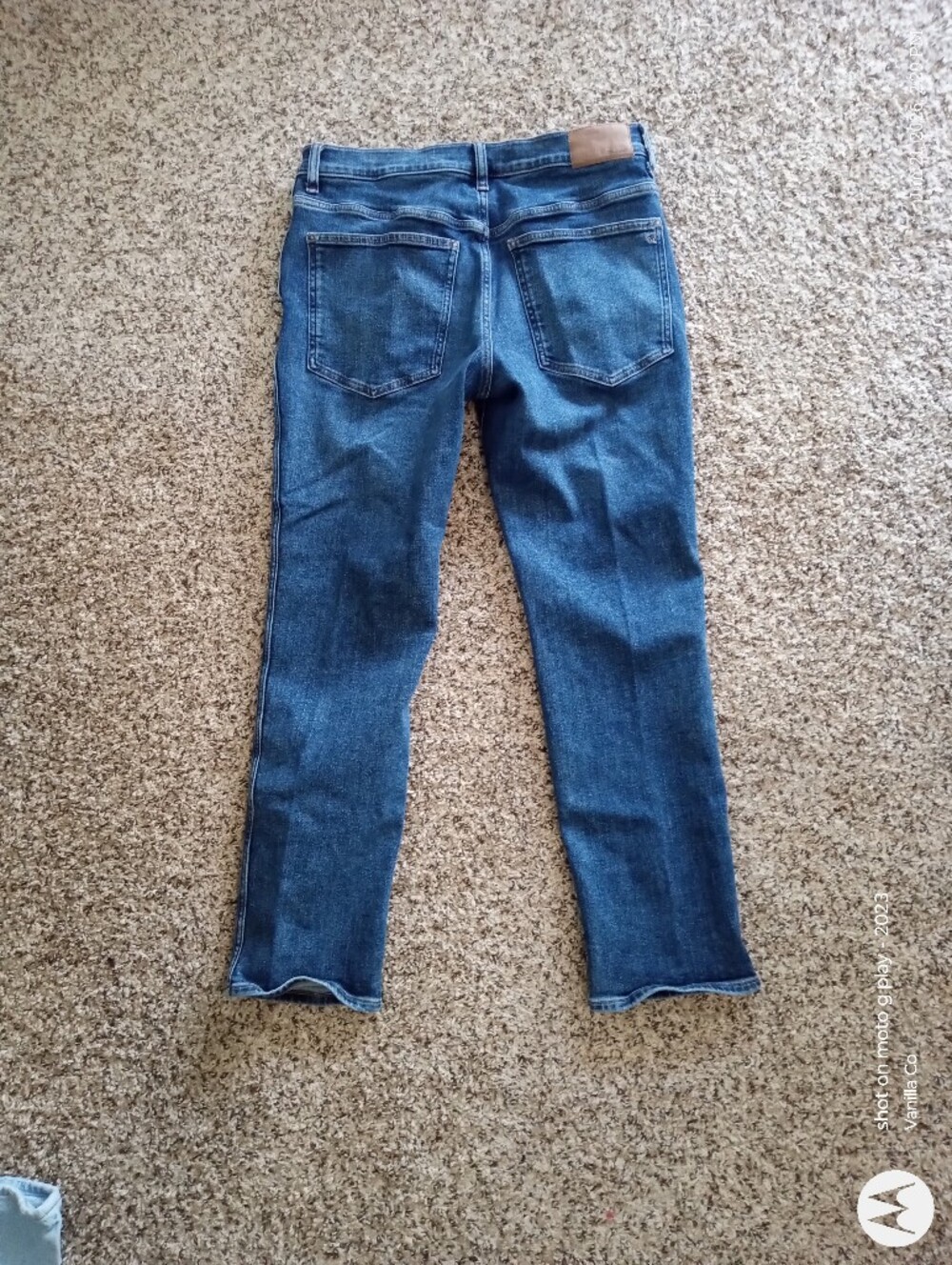 Madewell Mid-Rise Stovepipe Jean Ankle Blue Size 30 Medium Petite - Picture 6 of 9